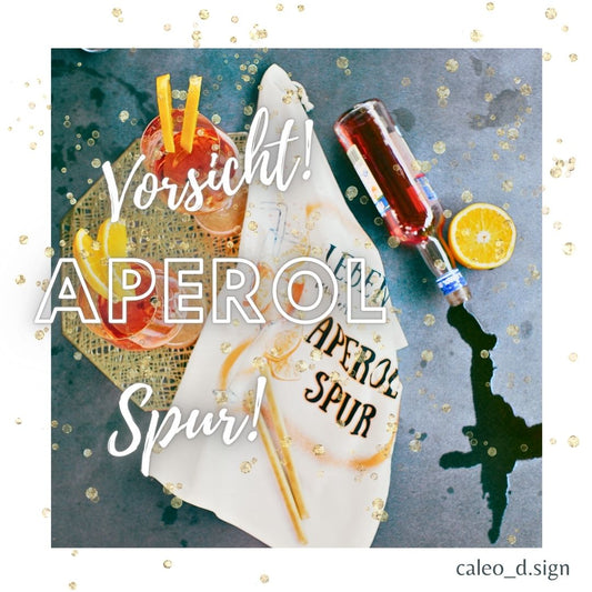 Geschirrtuch Leben auf der Aperolspur