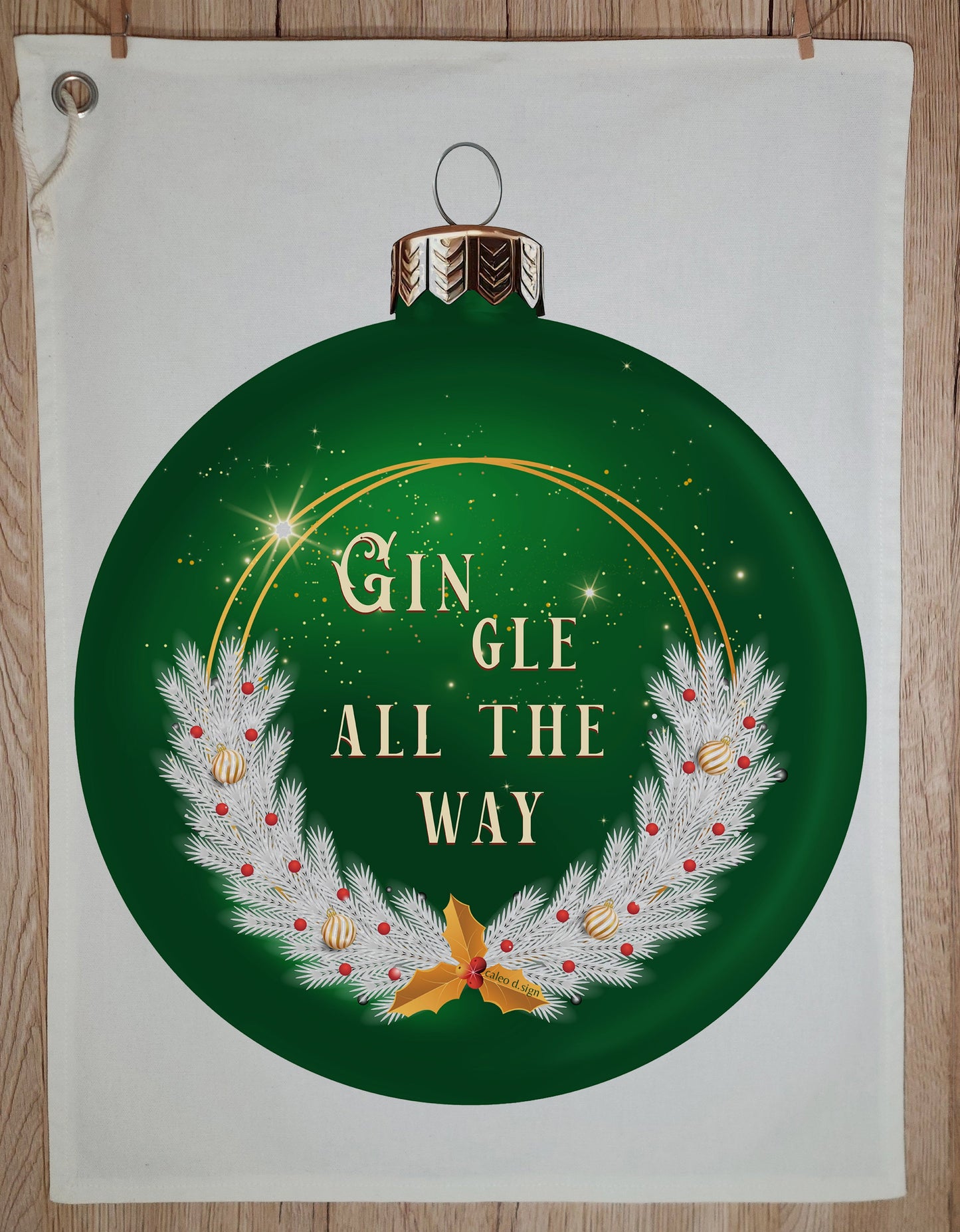 Geschirrtuch Gin-gle all the way