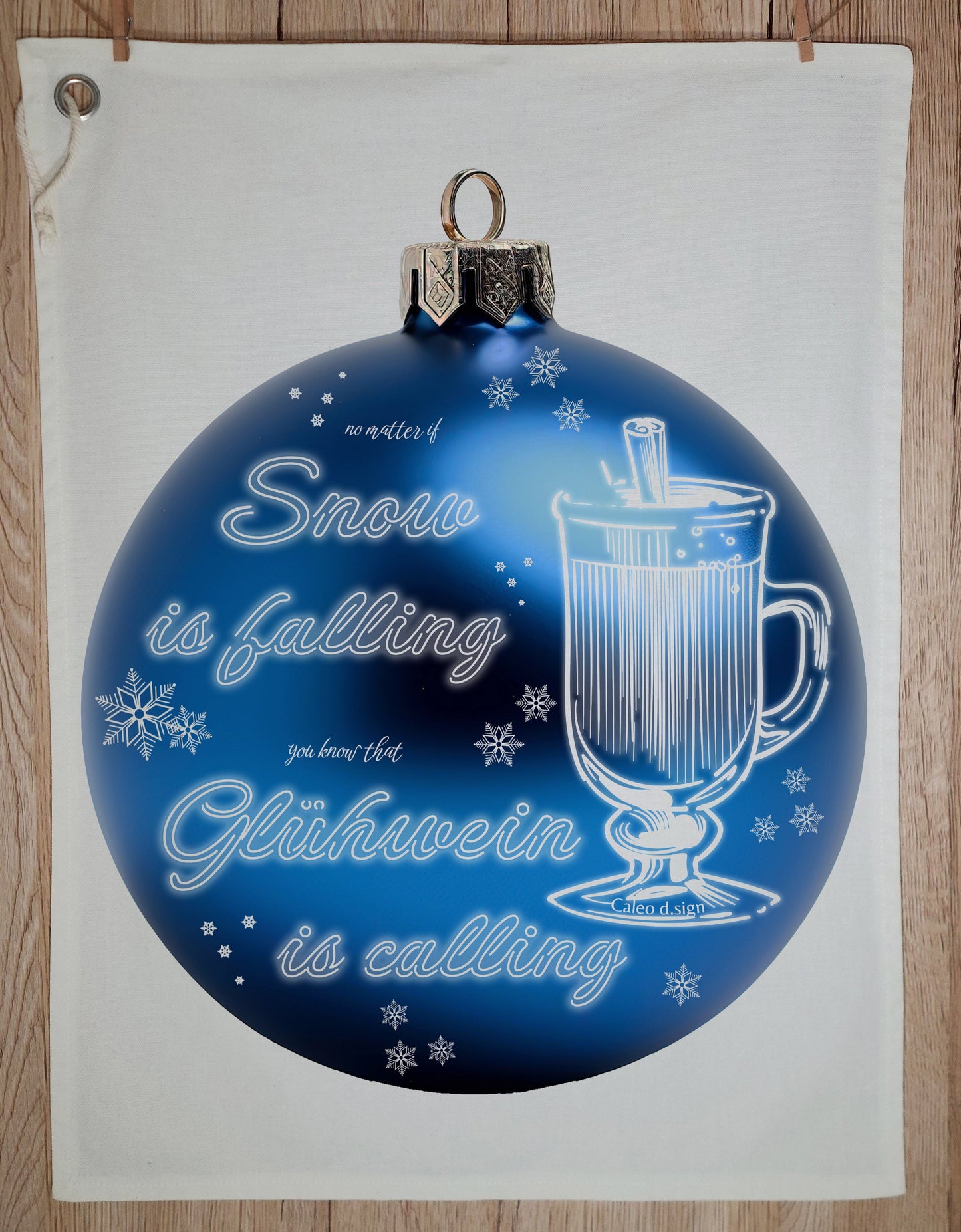 Geschirrtuch Glühwein calling