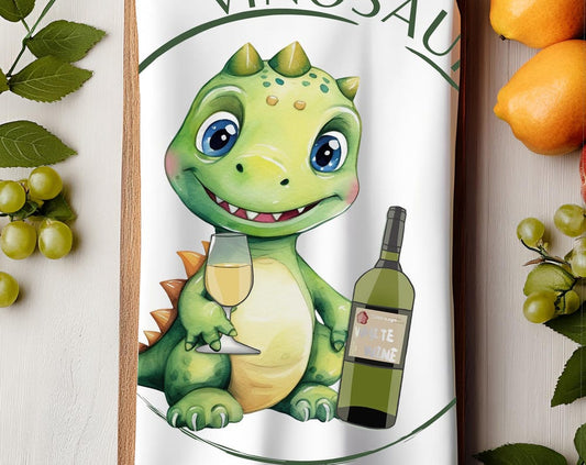 Tea Towel Vinosaur Statement Kitchen Towel